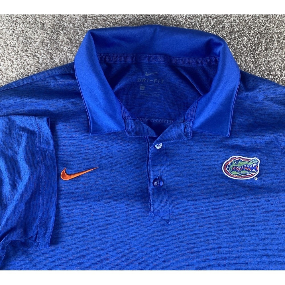 Nike Dri Fit Performance Color Rush Polo Mens XL Florida Gators NCAA Game Day